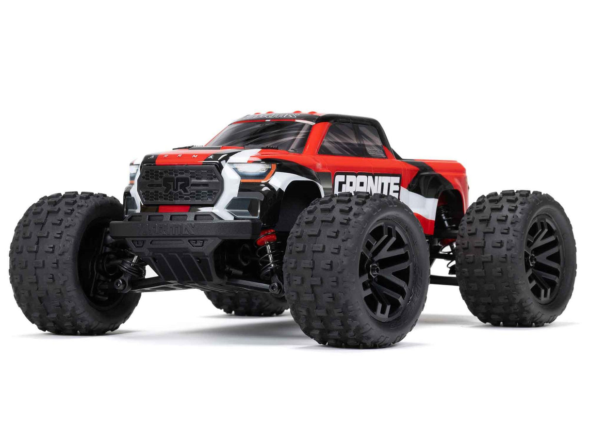 Arrma Granite GROM 4wd MT 1/18 RTR Mega with Lipo Batt/USB Charger - Red