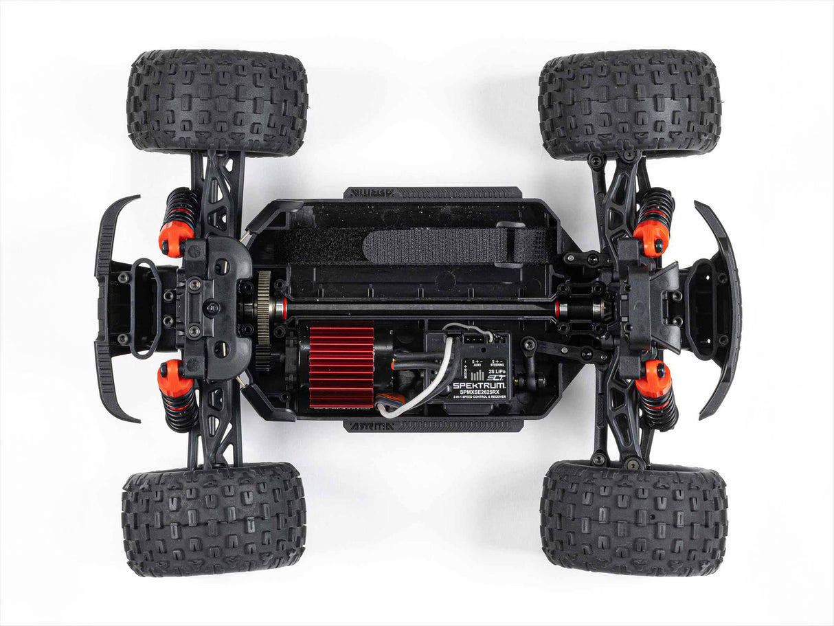 Arrma Granite GROM 4wd MT 1/18 RTR Mega with Lipo Batt/USB Charger - Blue/Red