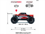 Arrma Granite GROM 4wd MT 1/18 RTR Mega with Lipo Batt/USB Charger - Red