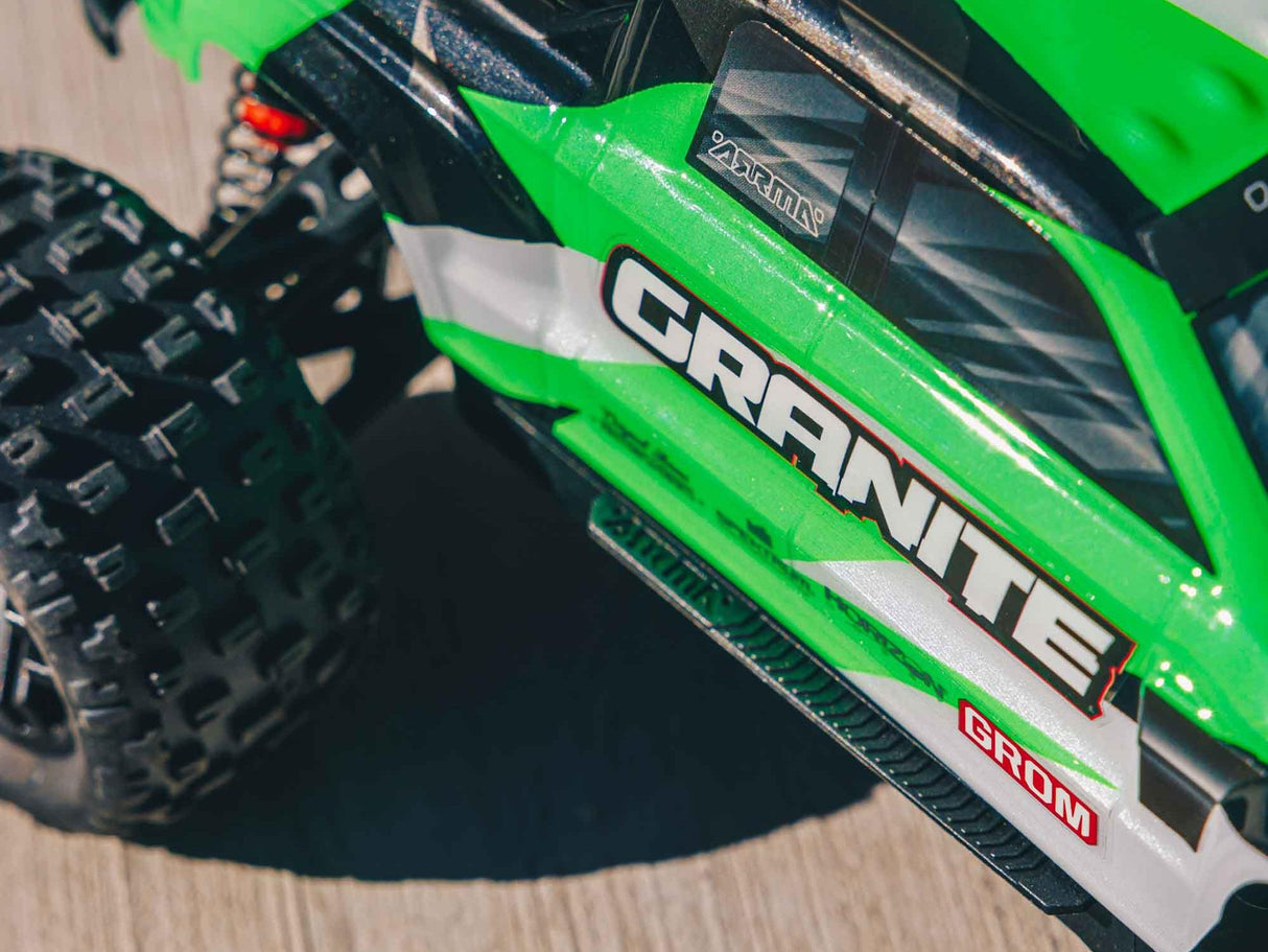 Arrma Granite GROM 4wd MT 1/18 RTR Mega with Lipo Batt/USB Charger - Green