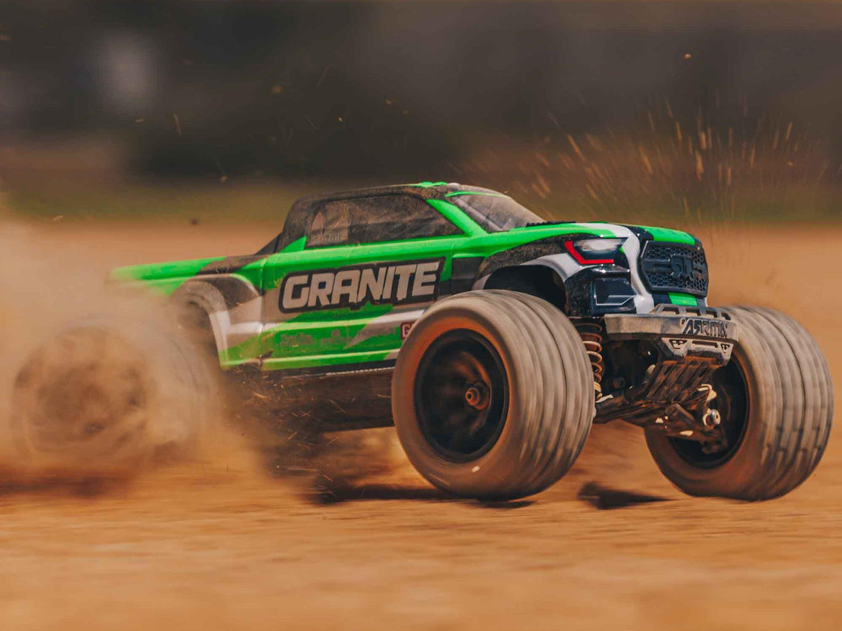 Arrma Granite GROM 4wd MT 1/18 RTR Mega with Lipo Batt/USB Charger - Green