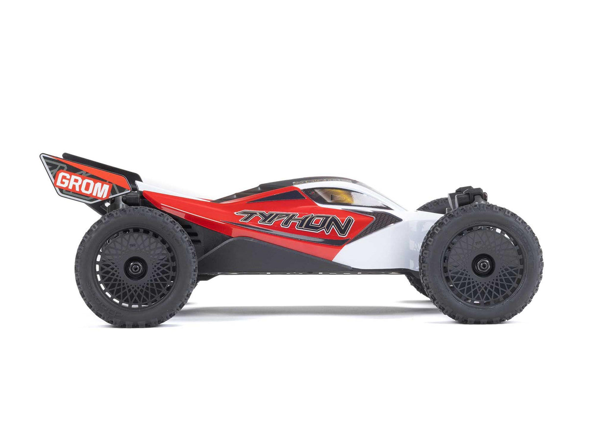 Arrma 1/18 Typhon GROM 4wd Smart RTR with Lipo Batt/USB Charger - Red/White