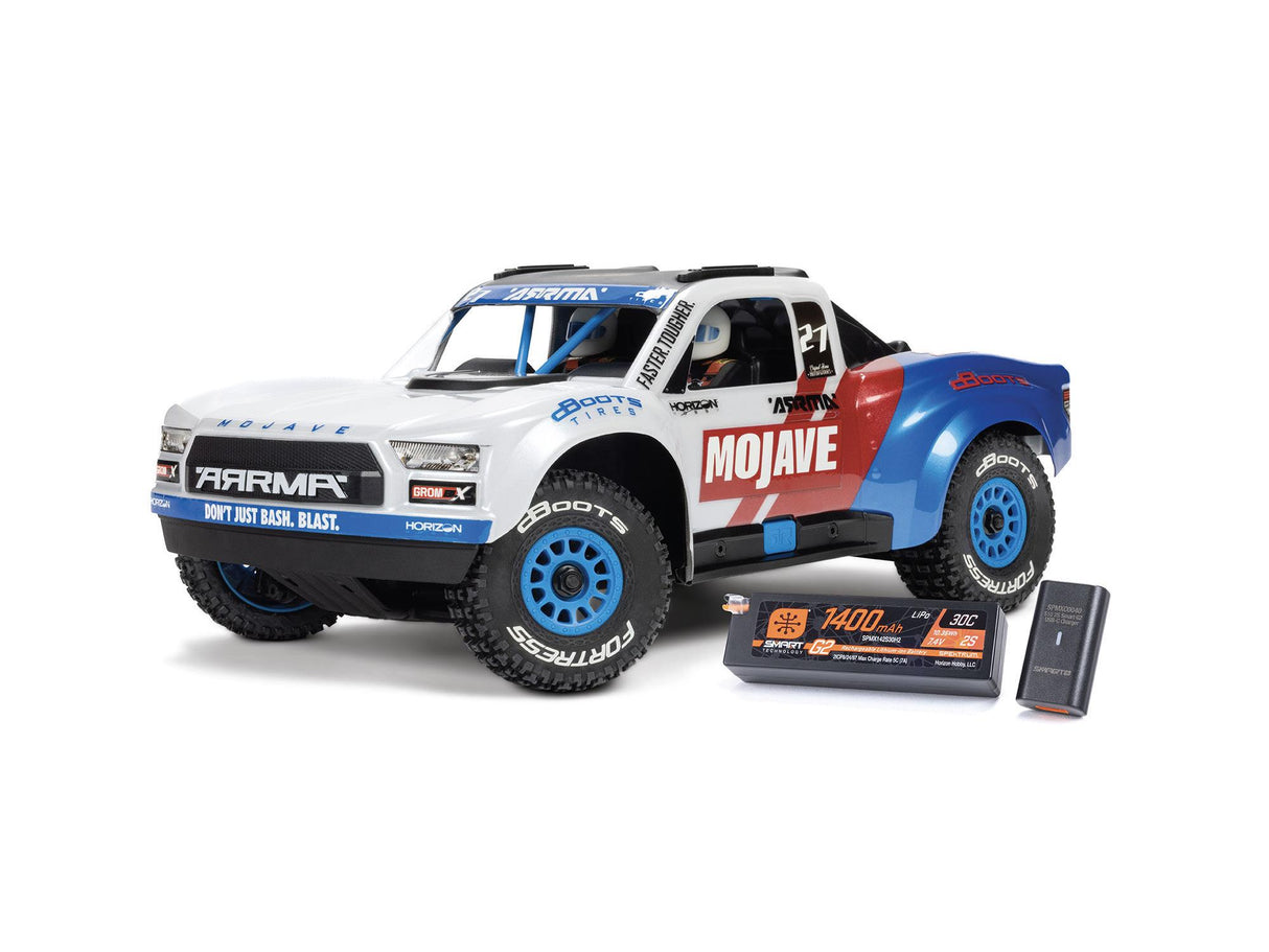 Arrma /18 MOJAVE GROM 223S BLX 4X4 DT Brushless with Batt/Charger White