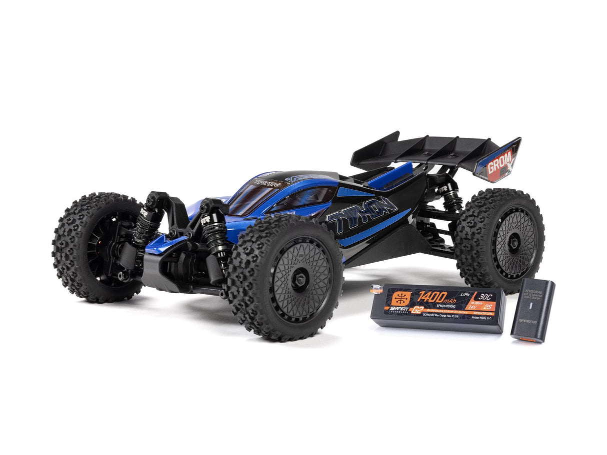 Arrma /18 TYPHON GROM 223S BLX Brushless 4X4 with Batt/Charger Blue - FOR PRE ORDER ONLY - EXPECTED LATE NOVEMBER