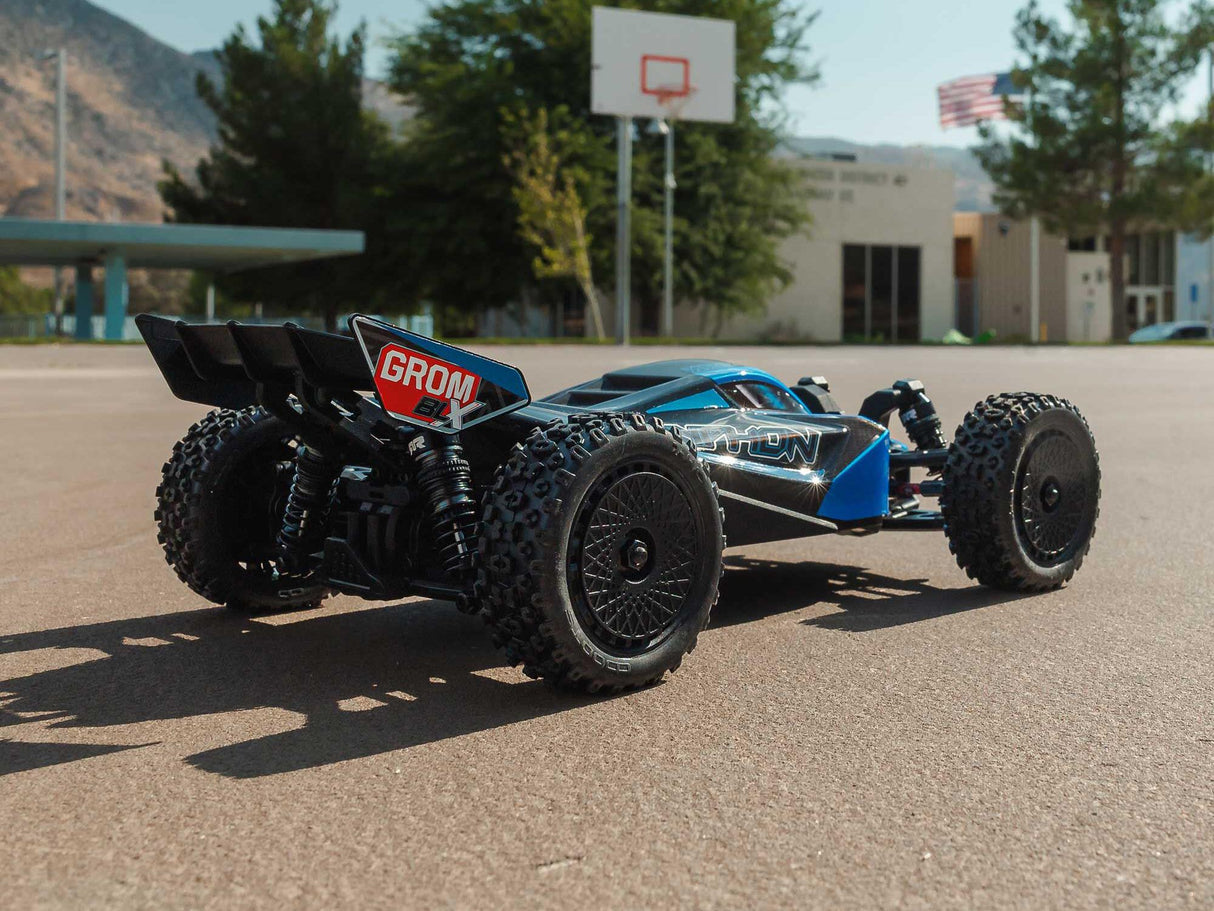 Arrma /18 TYPHON GROM 223S BLX Brushless 4X4 with Batt/Charger Blue - FOR PRE ORDER ONLY - EXPECTED LATE NOVEMBER