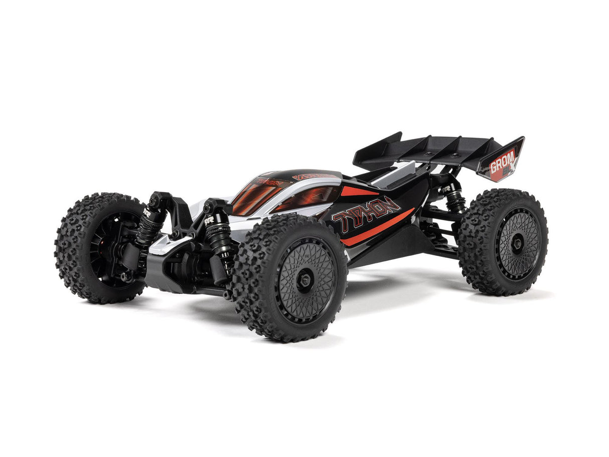 Arrma 1/18 TYPHON GROM 223S BLX 4X4 Buggy (No Battery or Charger) Silver - FOR PRE ORDER ONLY - EXPECTED LATE NOVEMBER