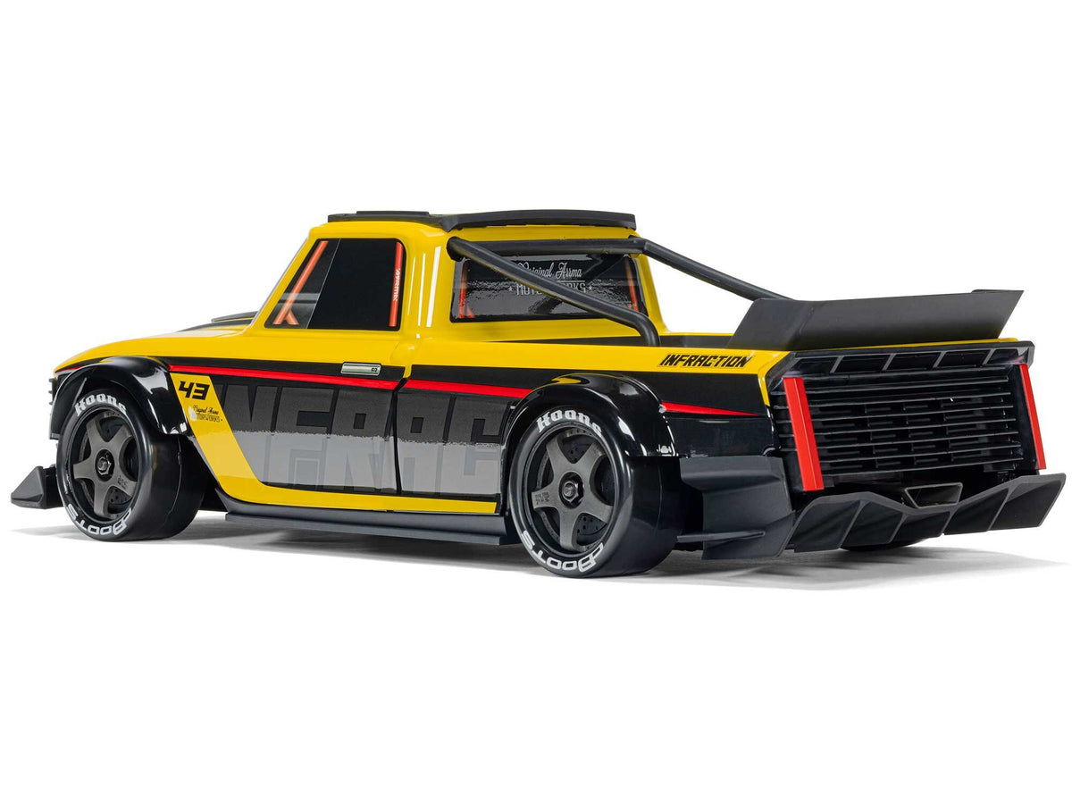 ARRMA 1/12 INFRACTION GROM 3S BLX 4X4 RTR with Batt/Charg - Yellopw/Black - Pre Order - Expected late October