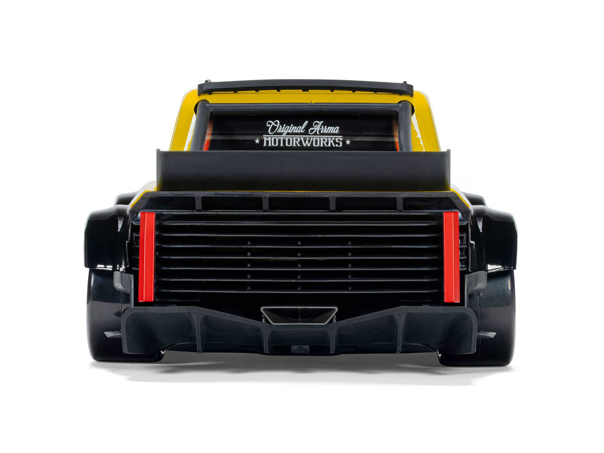 ARRMA 1/12 INFRACTION GROM 3S BLX 4X4 RTR with Batt/Charg - Yellopw/Black - Pre Order - Expected late October