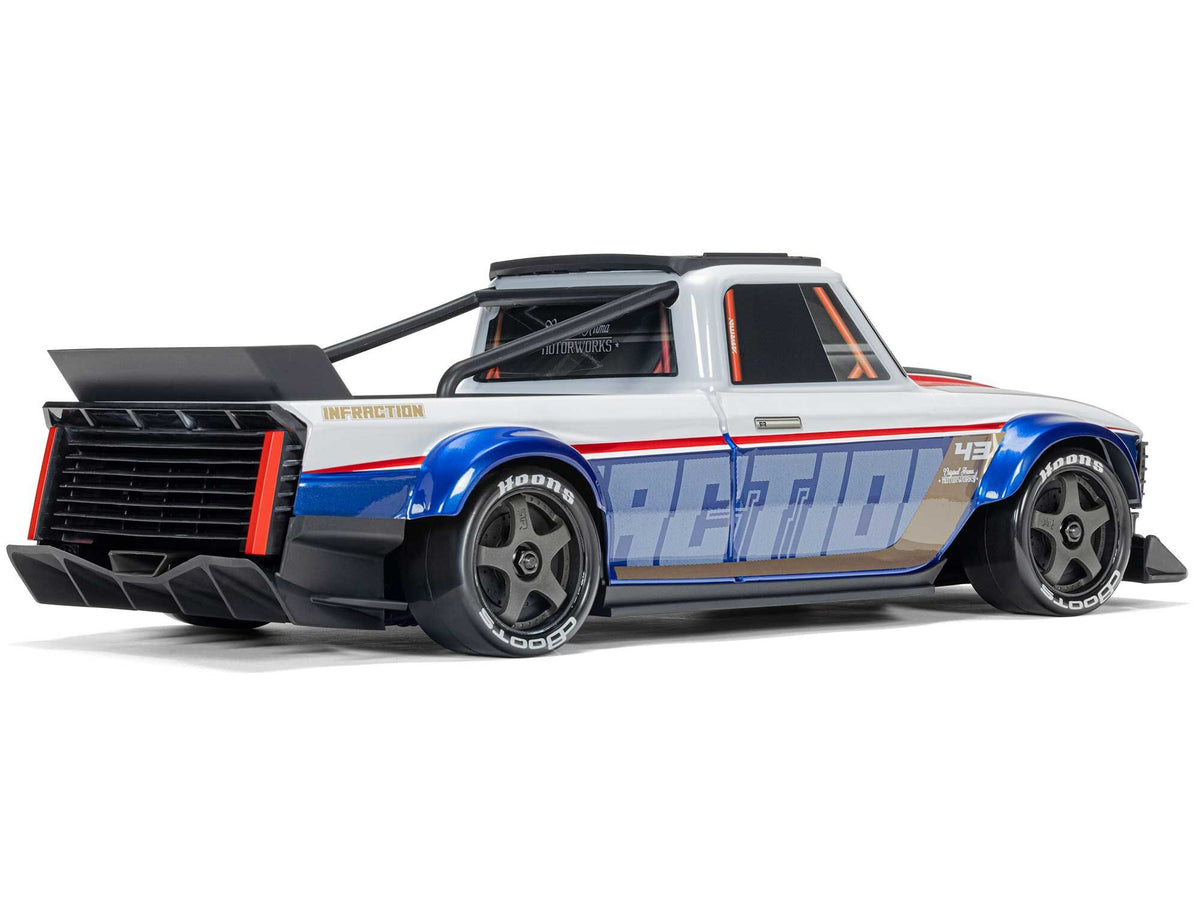 ARRMA 1/12 INFRACTION GROM 3S BLX 4X4 RTR - Blue/Red - Pre Order - Expected late October