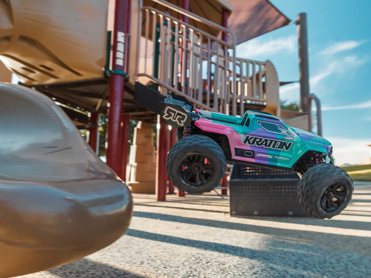 Arrma 1/16 MINI KRATON 3S DSC 4X4 RTR with Batt/Charg Teal/Pink C-ARA2508ST2 NEW - Pre Order - Expected mid March