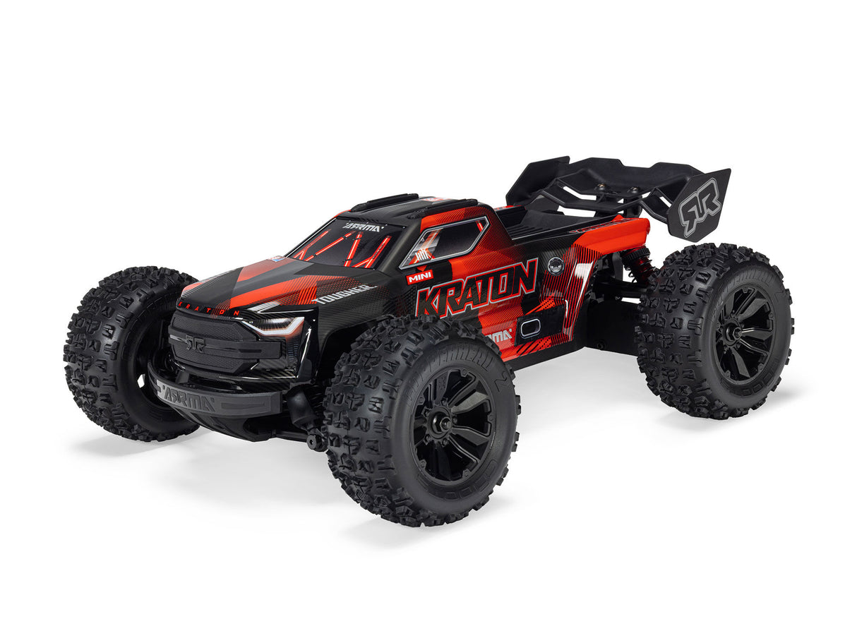 Arrma 1/16 MINI KRATON 3S DSC 4X4 RTR Speed Truck - Black/Red - Pre Order - Expected mid March