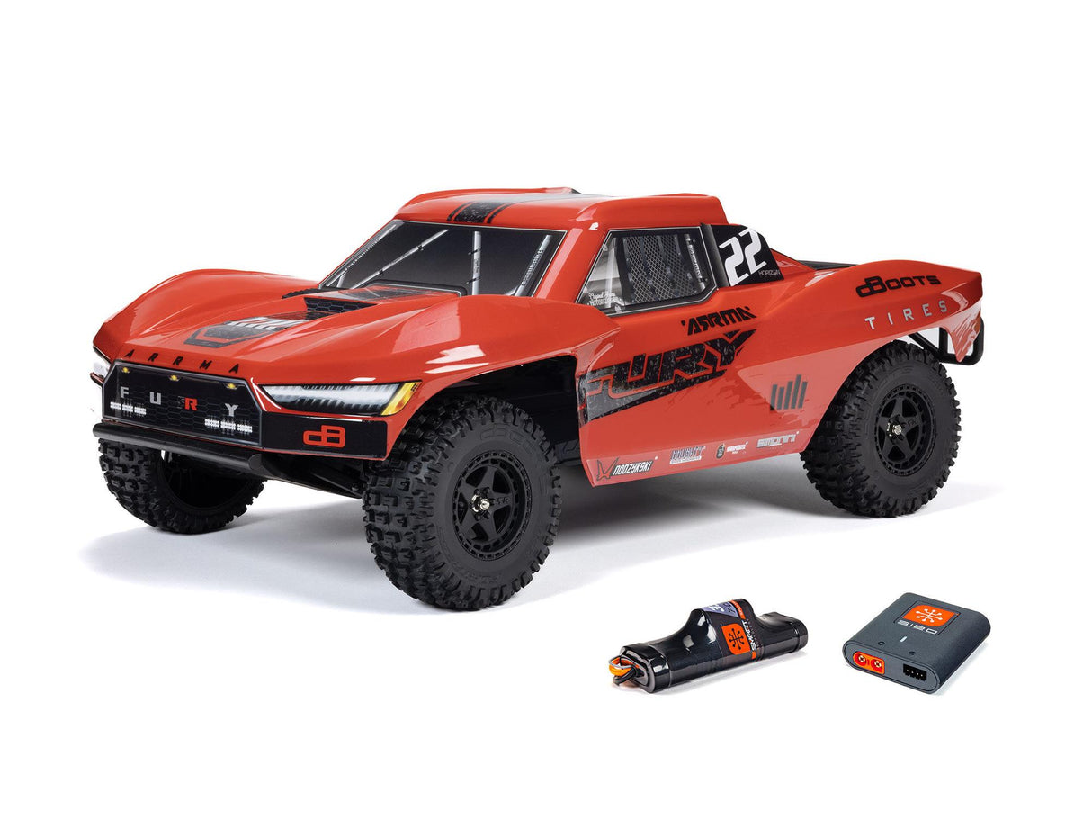 ARRMA FURY 2WD (With Battery/Charger) Red