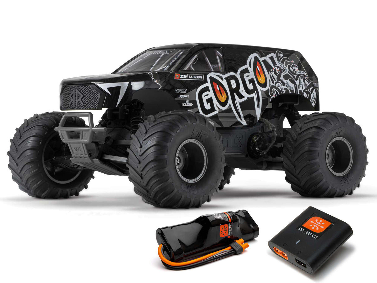 Arrma Gorgon 2wd MT 1/10 Ready-To-Assemble Kit w/8.4v/Chg Gunmetal ARA3230SKT1