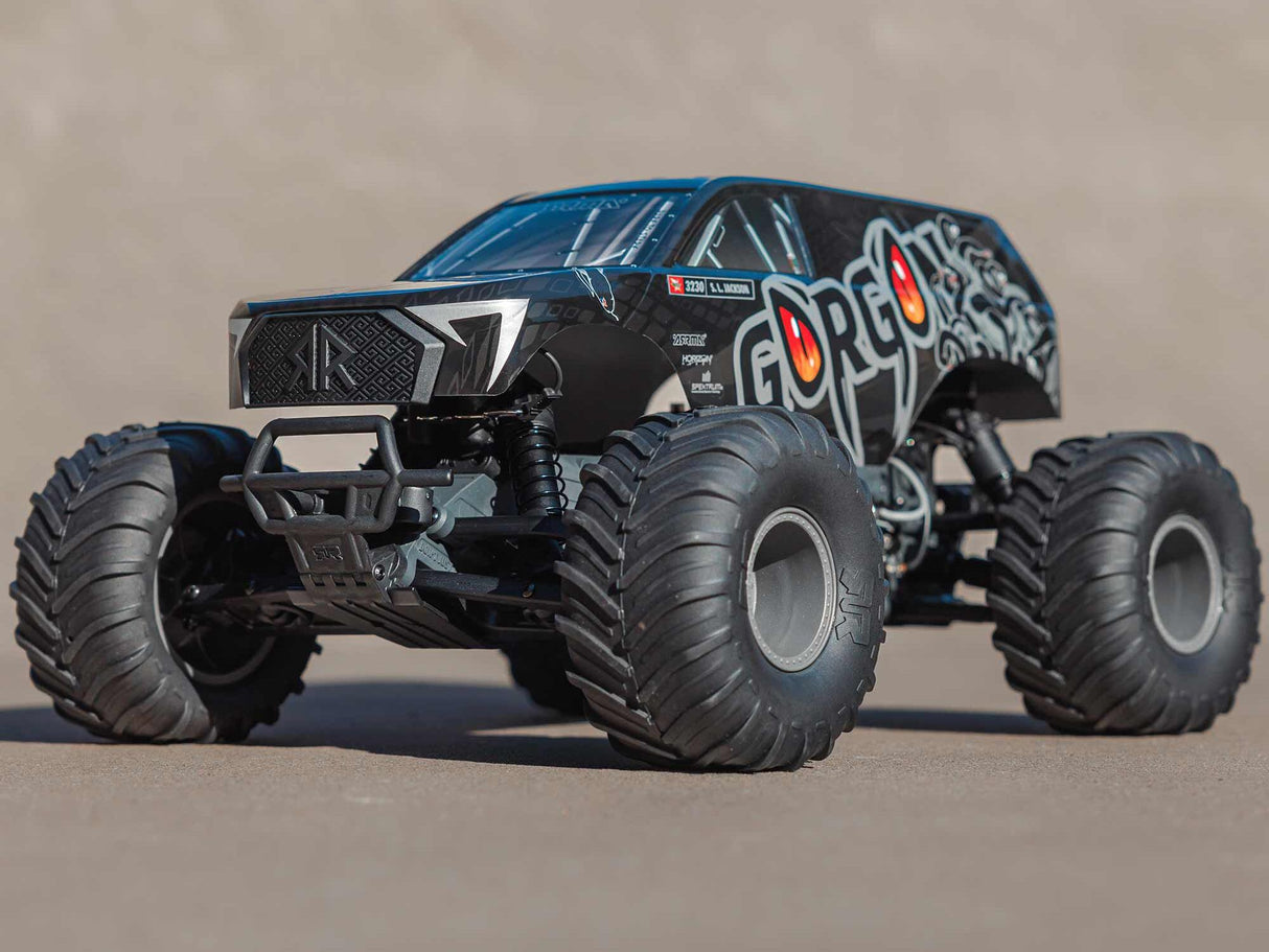 Arrma Gorgon 2wd MT 1/10 Ready-To-Assemble Kit w/8.4v/Chg Gunmetal ARA3230SKT1