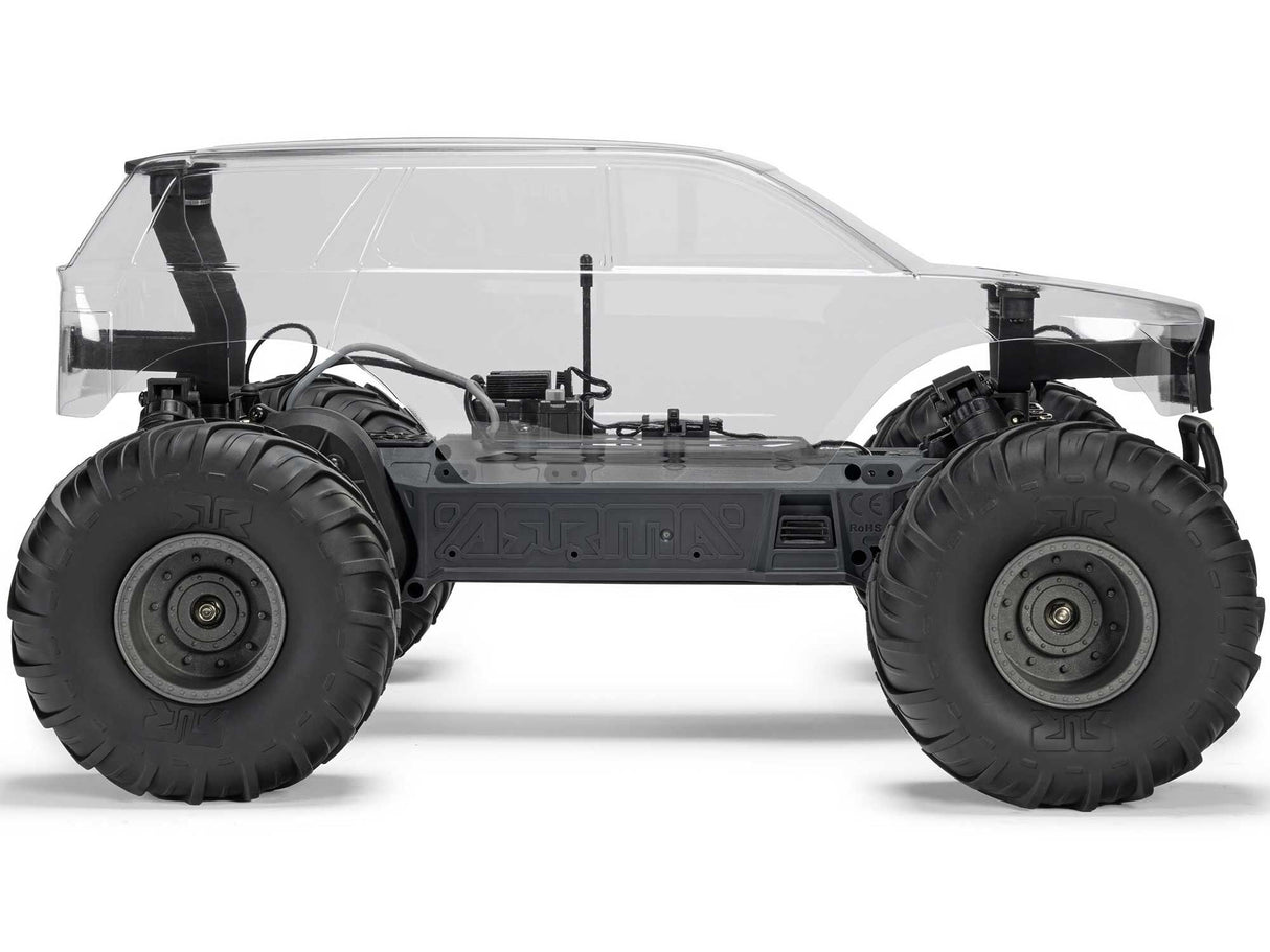 ARRMA 1/10 GORGON 2WD RTA Kit Brushed Monster Truck with Battery & USB Charger