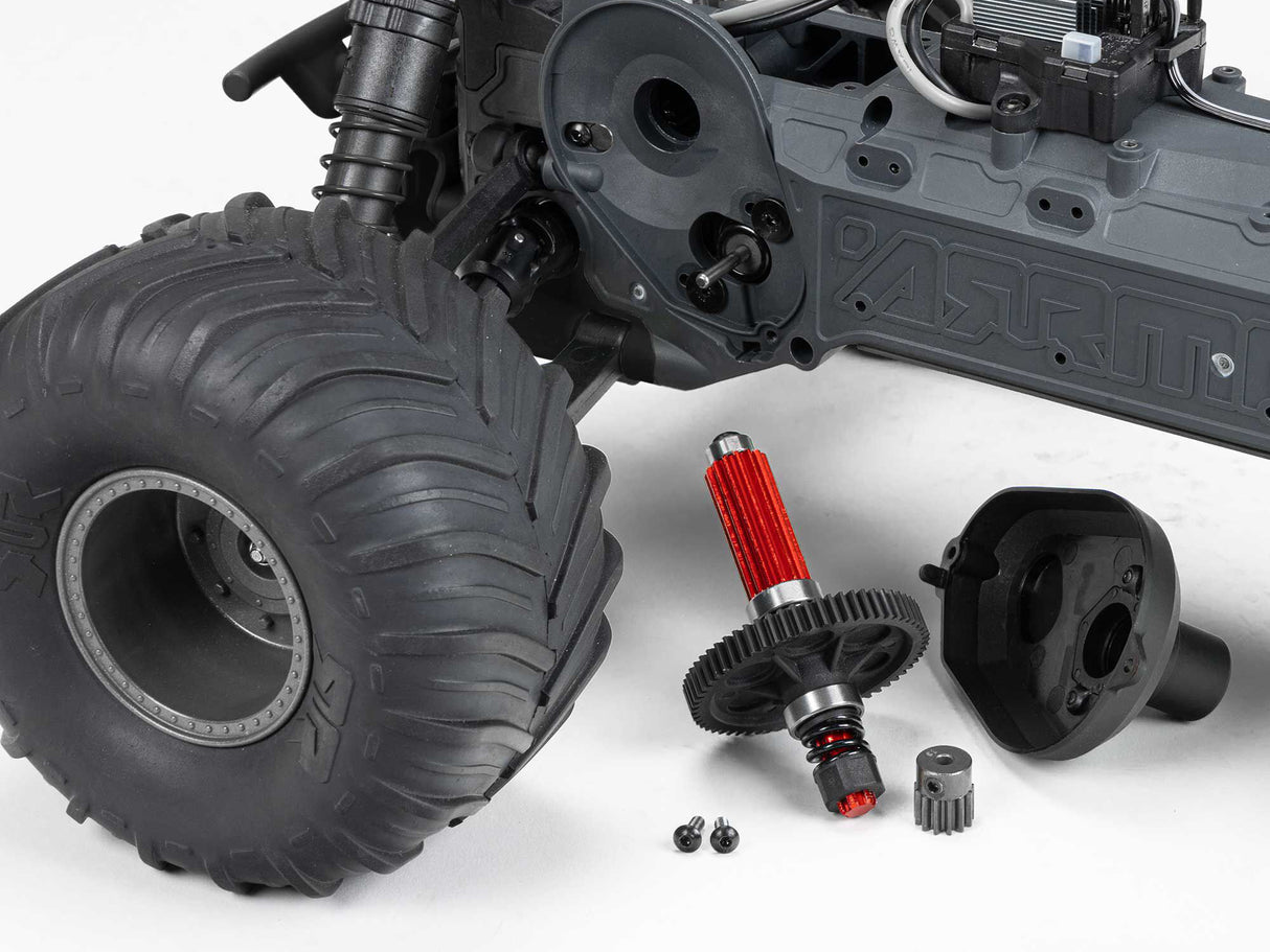 ARRMA 1/10 GORGON 2WD RTA Kit Brushed Monster Truck with Battery & USB Charger