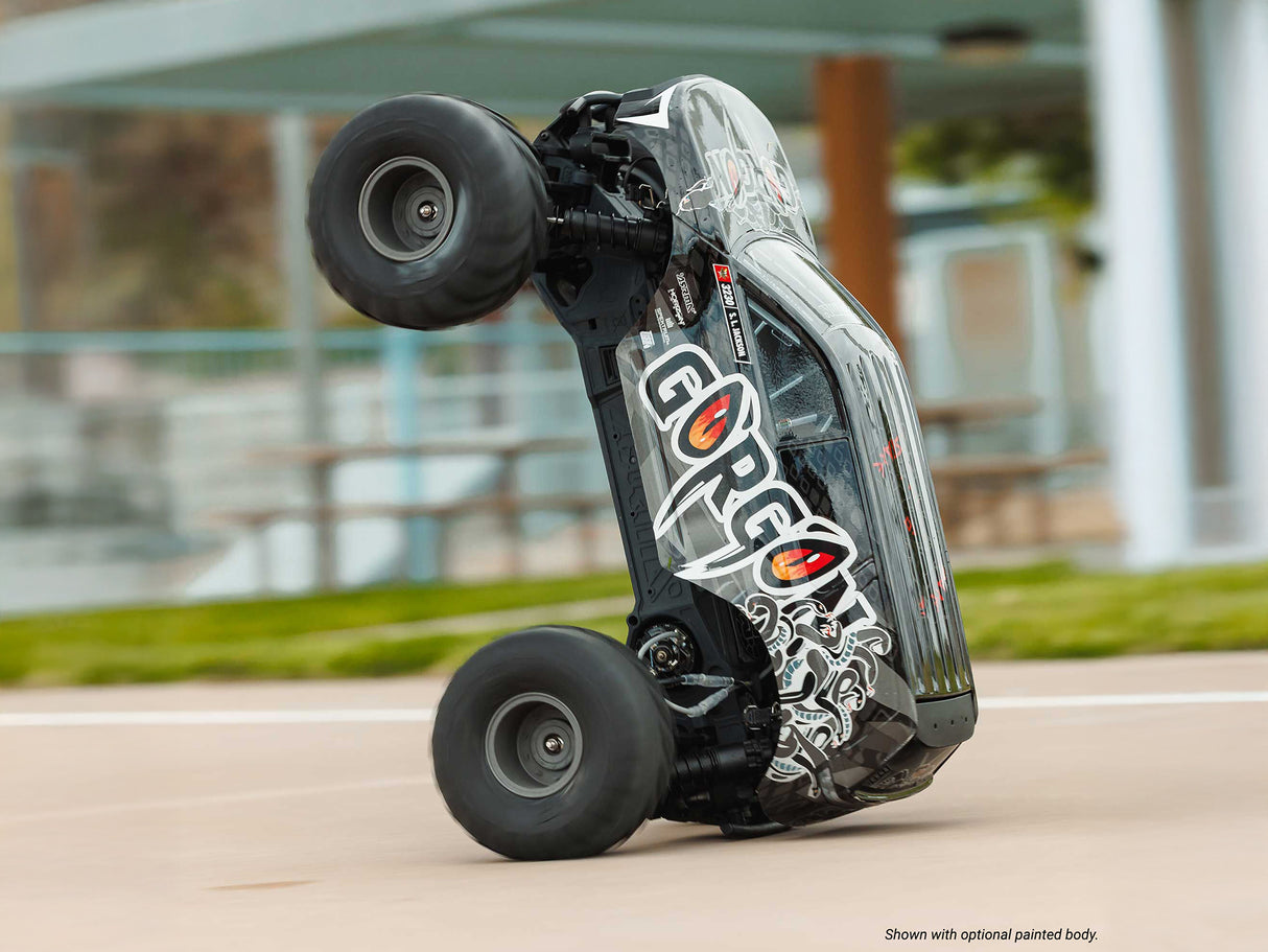 ARRMA 1/10 GORGON 2WD RTA Kit Brushed Monster Truck with Battery & USB Charger