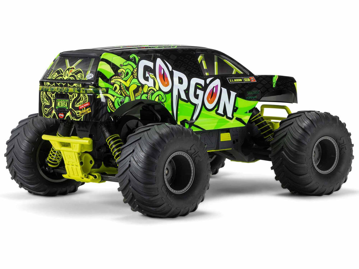 Arrma Gorgon 2wd MT 1/10 RTR Smart w/8.4v Batt/USB Charger Yellow ARA3230ST1