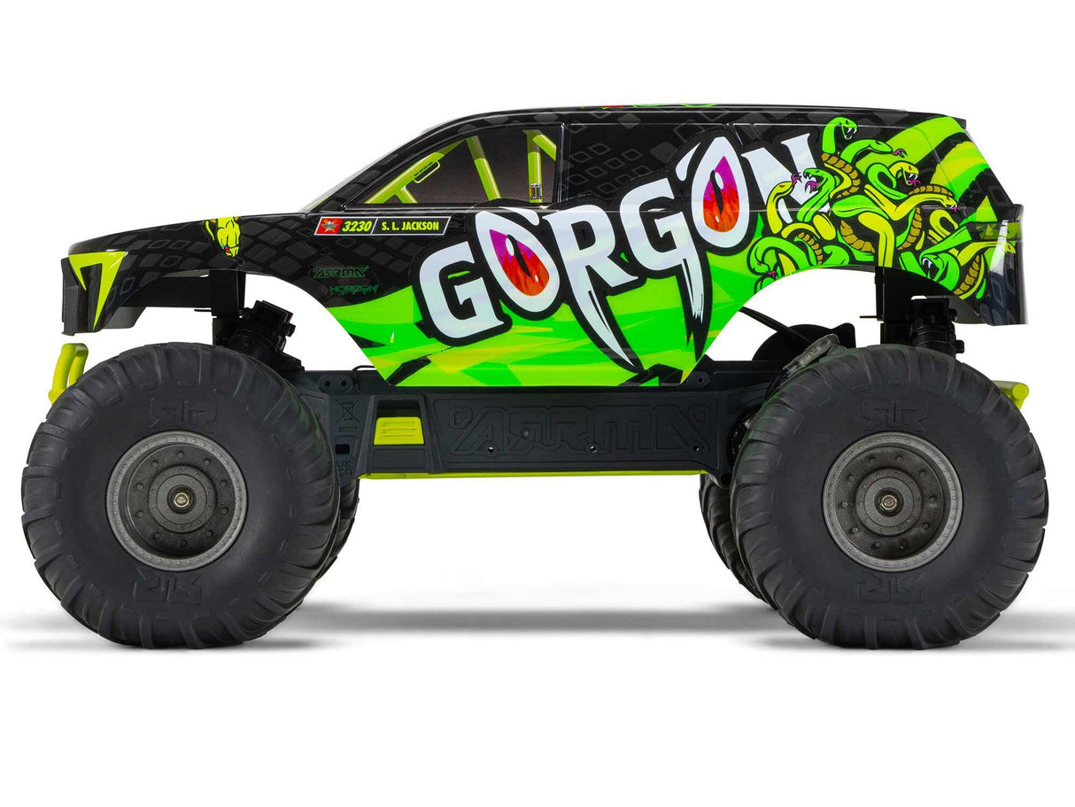 Arrma Gorgon 2wd MT 1/10 RTR Smart w/8.4v Batt/USB Charger Yellow ARA3230ST1