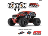 Arrma Gorgon 2wd MT 1/10 RTR Smart w/8.4v Batt/USB Charger Red ARA3230ST2