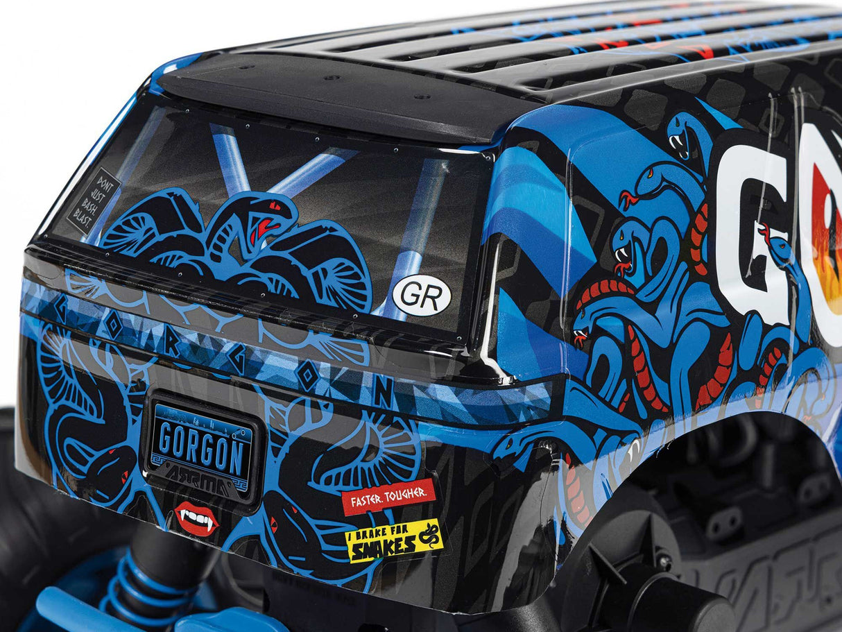 Arrma 1/10 GORGON MEGA 550 2WD MT with Battery & Charger Blue