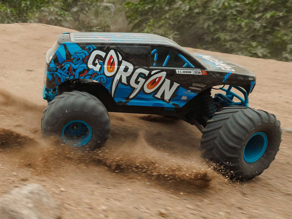 Arrma 1/10 GORGON MEGA 550 2WD MT with Battery & Charger Blue