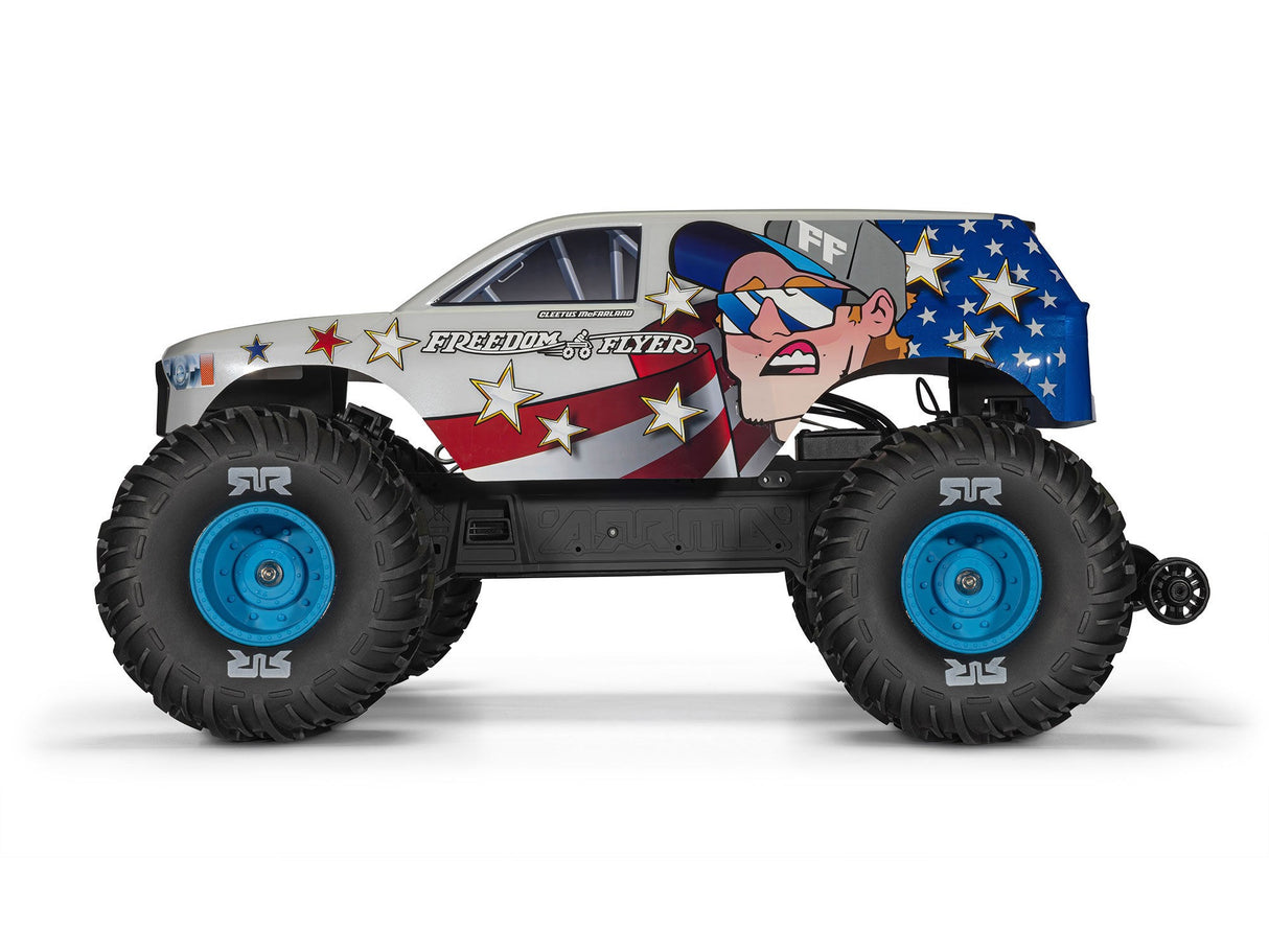 Arrma 1/10 FREEDOM FLYER 223S 2WD RTR Brushed Monster Truck (Battery & Charger included) Pre Order - Expected end of July