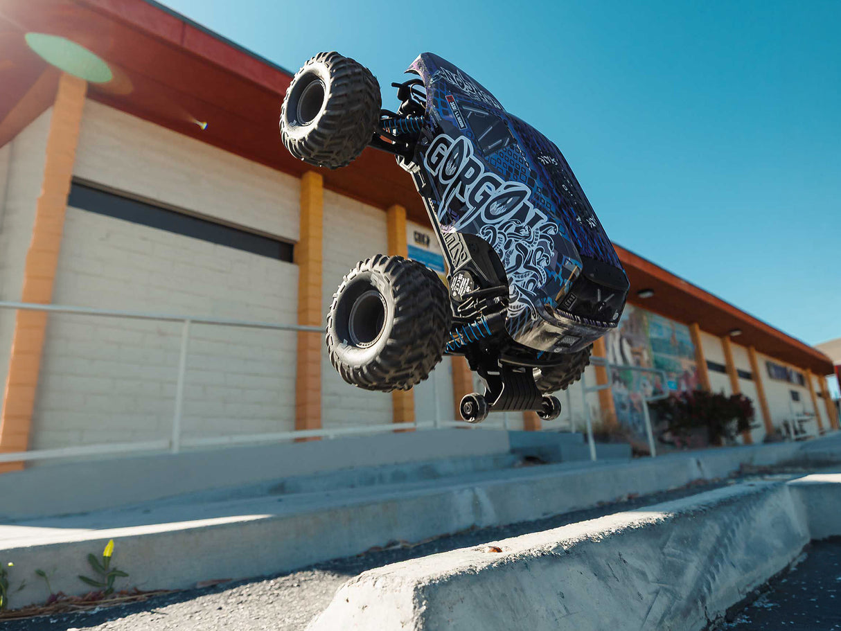 Arrma 1/10 GORGON 223S 2WD RTR Monster Truck Blue/Black - Pre Order - Expected late June