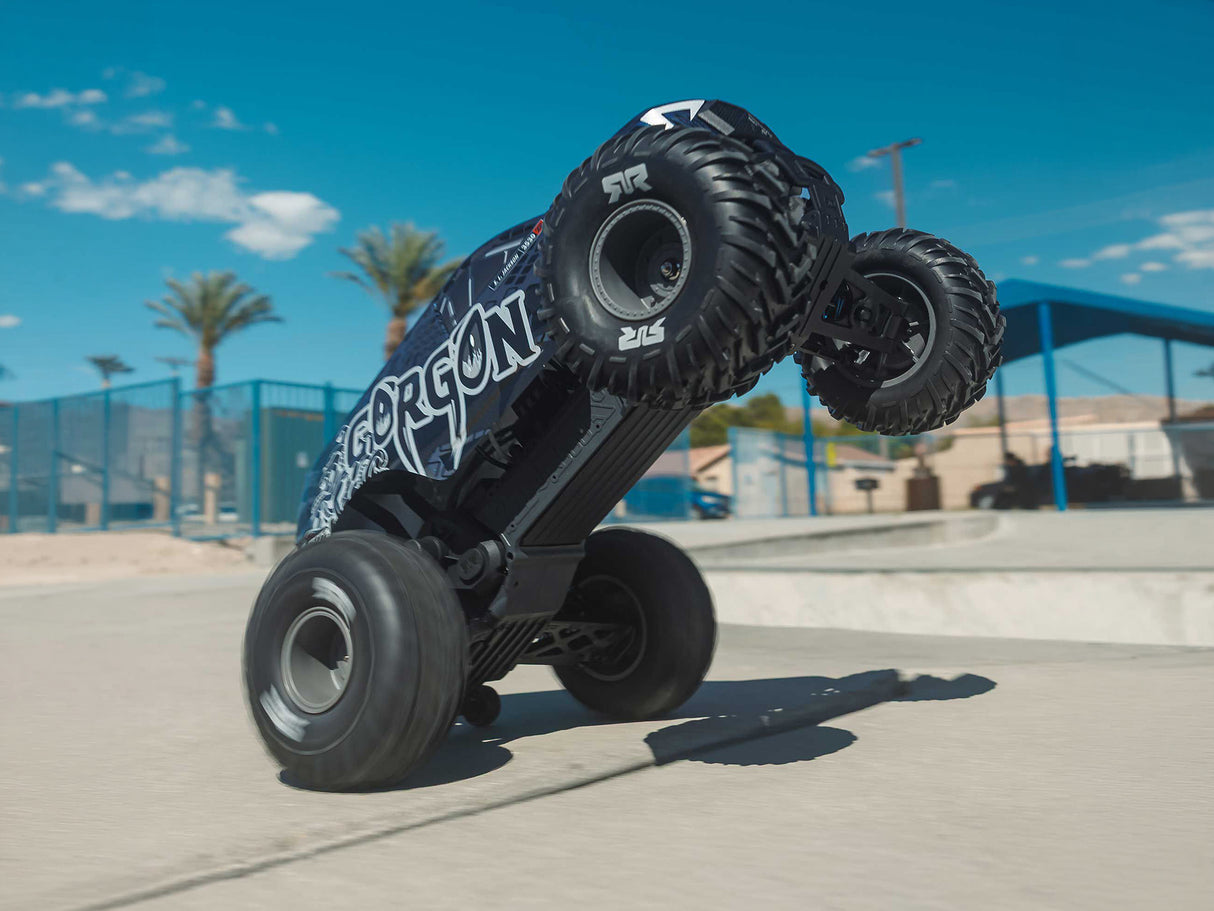 Arrma 1/10 GORGON 223S 2WD RTR Monster Truck Blue/Black - Pre Order - Expected late June