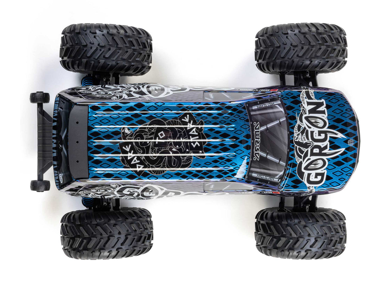 Arrma 1/10 GORGON 223S 2WD RTR Monster Truck Blue/Black - Pre Order - Expected late June