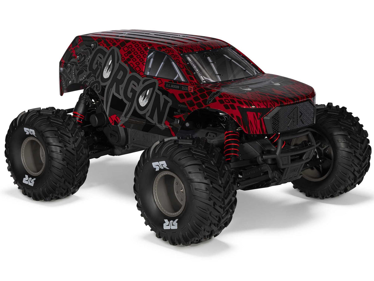 Arrma 1/10 GORGON 223S 2WD RTR Monster Truck Red/Black - Pre Order - Expected late June