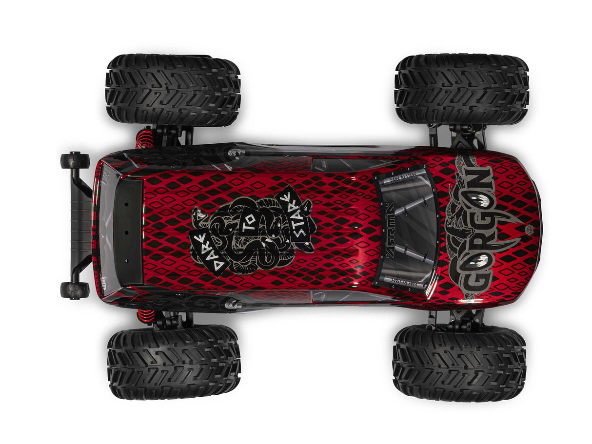 Arrma 1/10 GORGON 223S 2WD RTR Monster Truck Red/Black - Pre Order - Expected late June