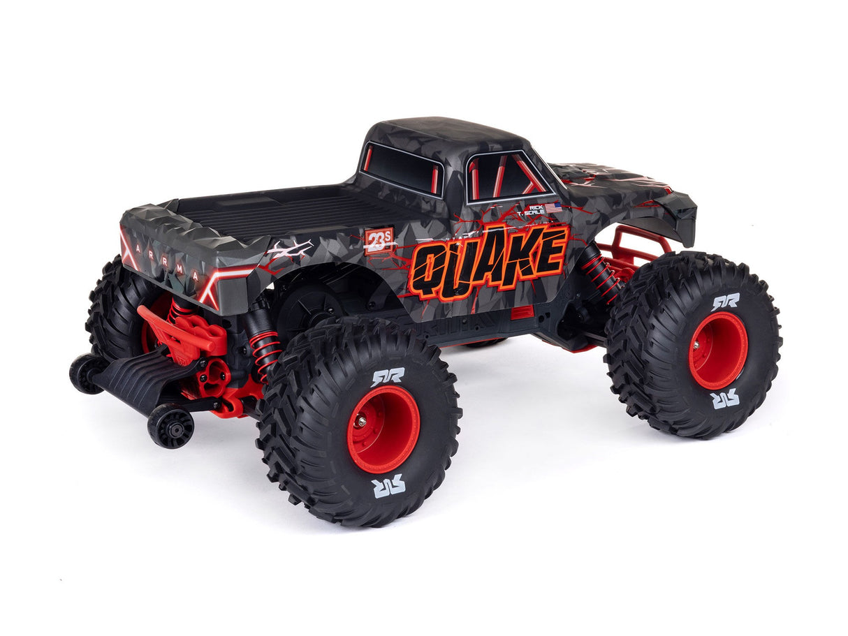 ARRMA  1/10 QUAKE 223S DSC 2WD RTR Brushless Monster Truck - Red - For Pre Order - Expected Early October
