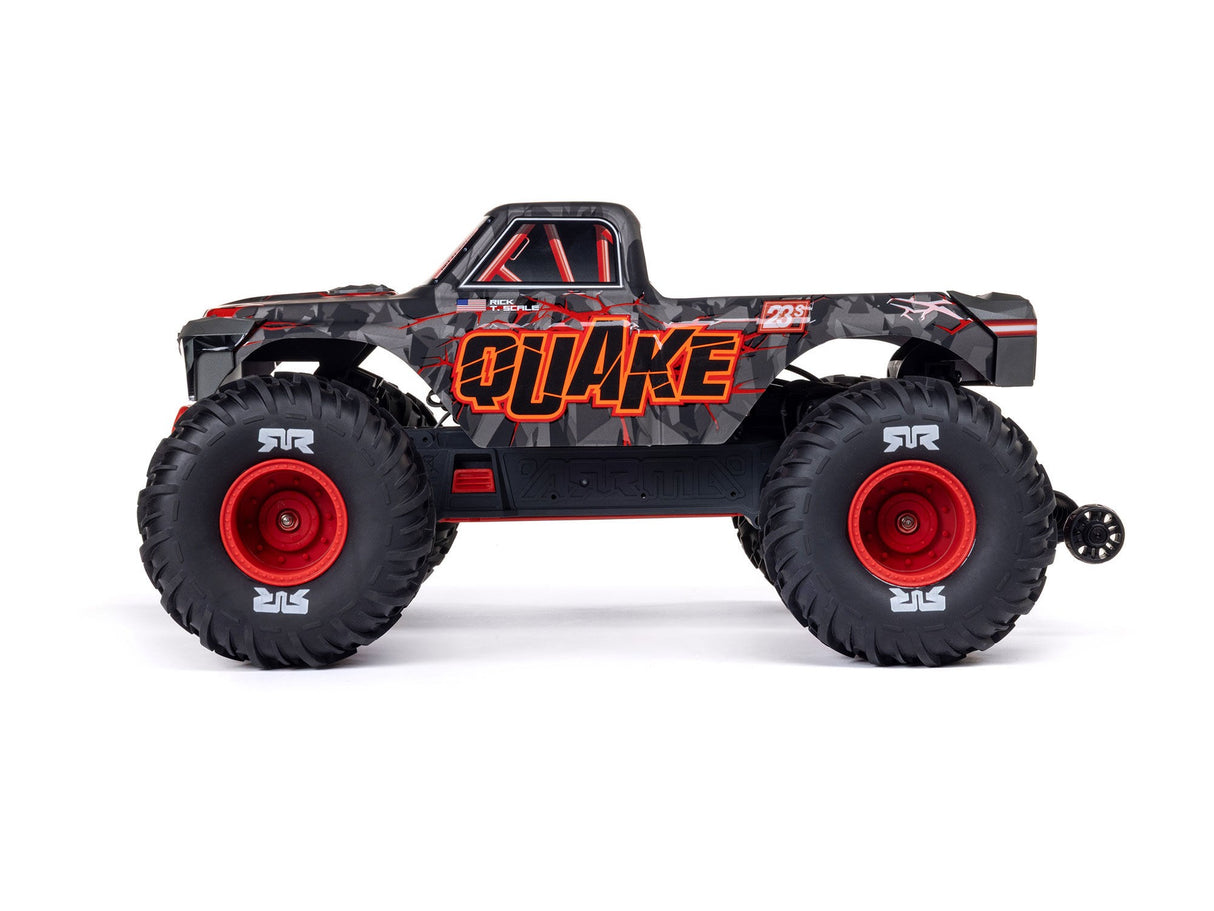ARRMA  1/10 QUAKE 223S DSC 2WD RTR Brushless Monster Truck - Red - For Pre Order - Expected Early October