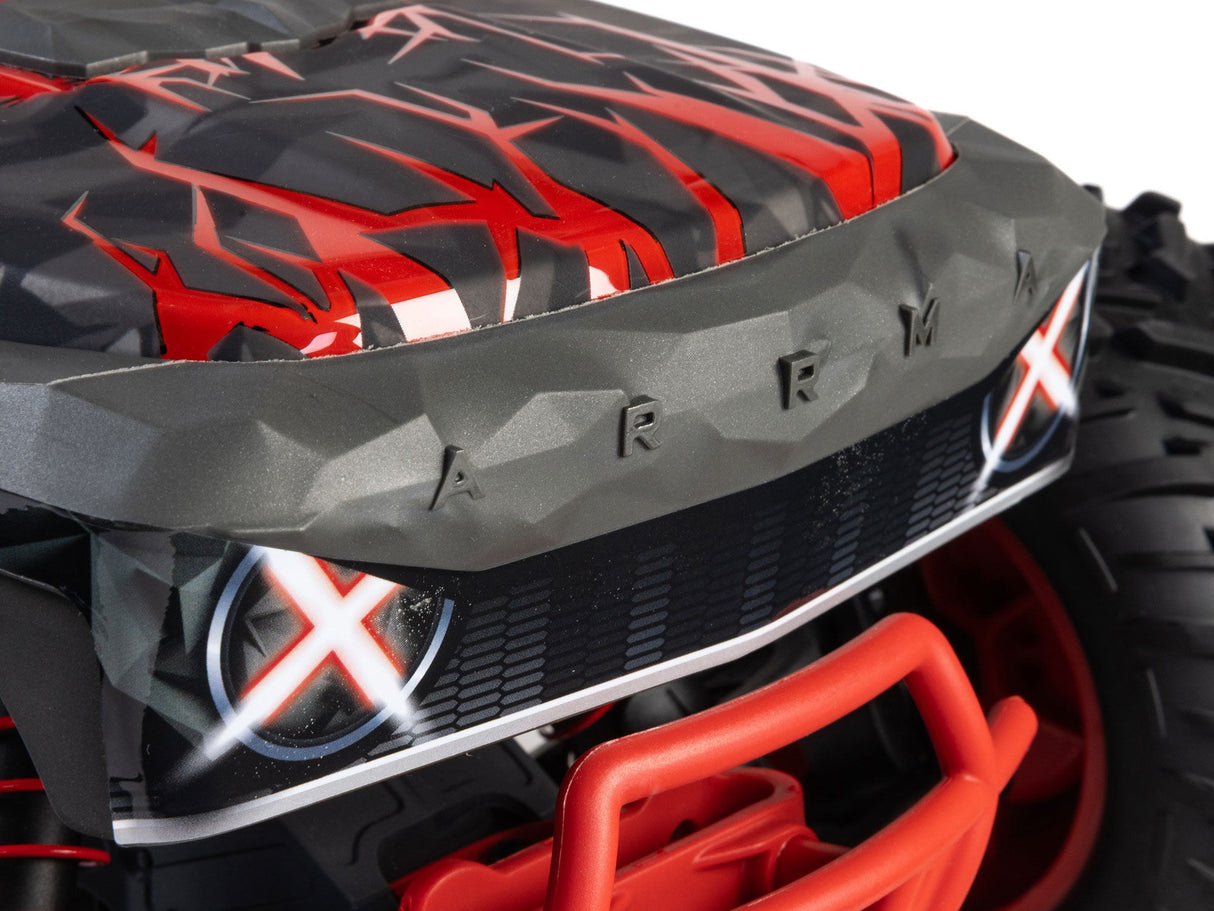 ARRMA  1/10 QUAKE 223S DSC 2WD RTR Brushless Monster Truck - Red - For Pre Order - Expected Early October