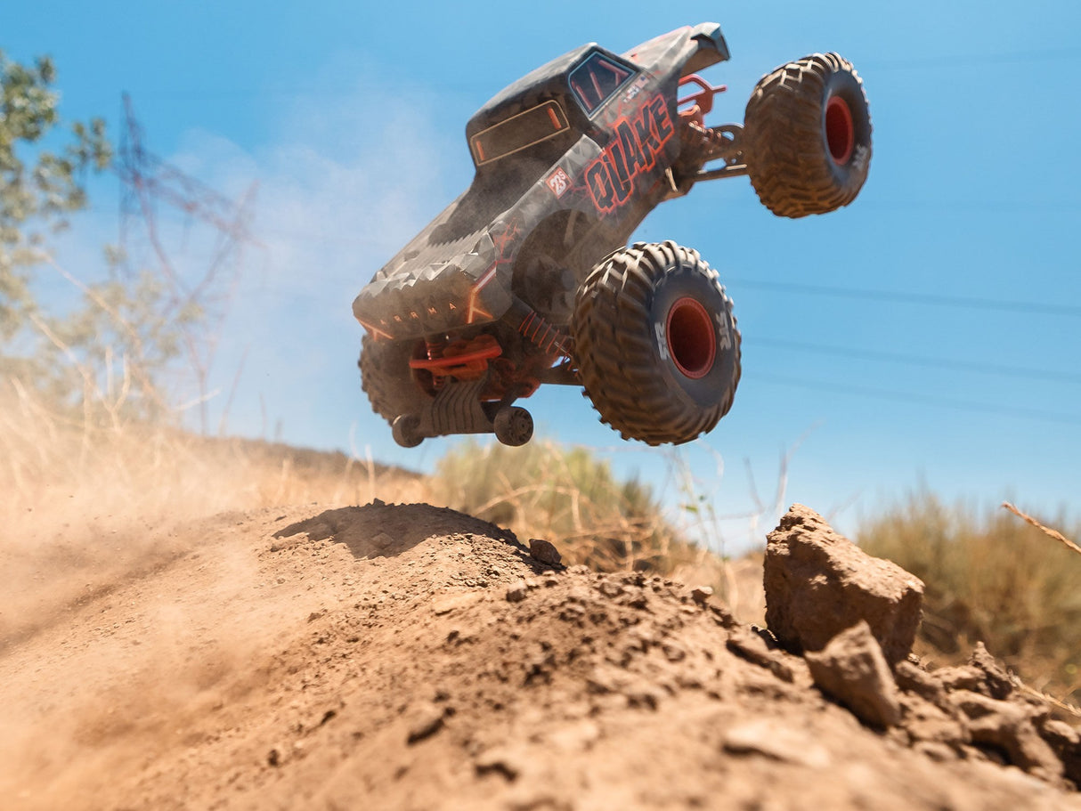 ARRMA  1/10 QUAKE 223S DSC 2WD RTR Brushless Monster Truck - Red - For Pre Order - Expected Early October