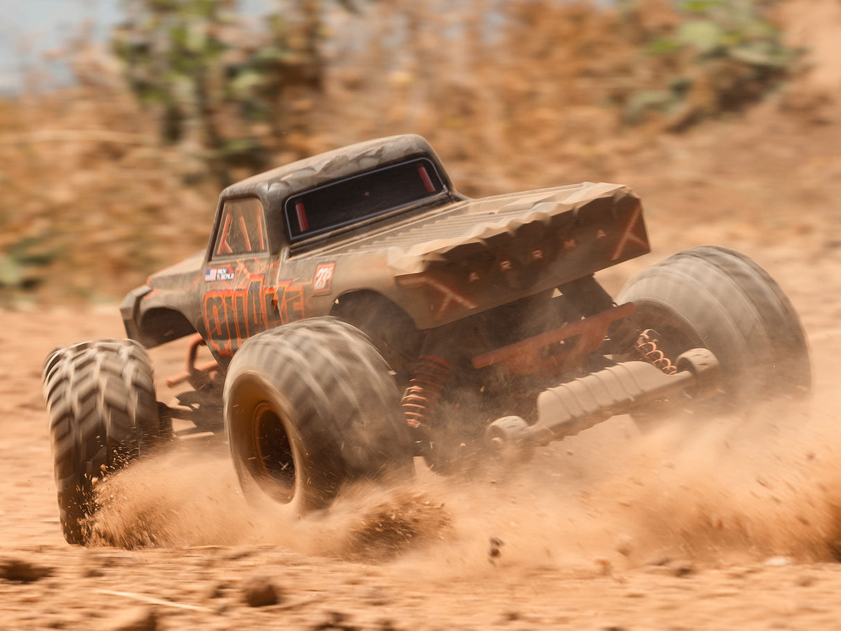 ARRMA  1/10 QUAKE 223S DSC 2WD RTR Brushless Monster Truck - Red - For Pre Order - Expected Early October