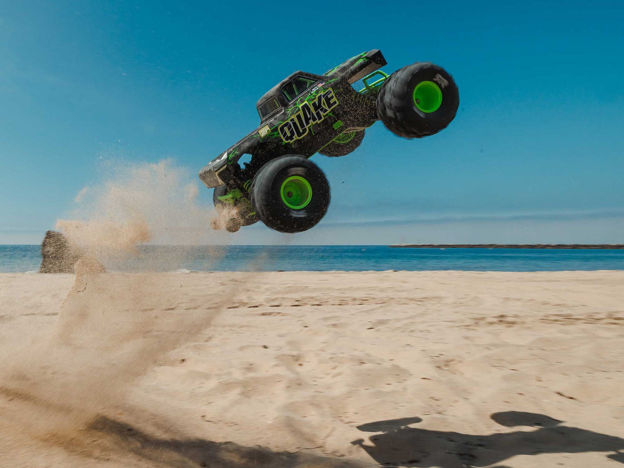 ARRMA  1/10 QUAKE 223S DSC 2WD RTR Brushless Monster Truck - Green - For Pre Order - Expected Early October