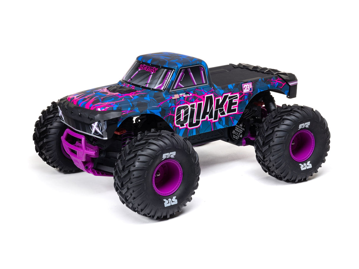 ARRMA  1/10 QUAKE 223S DSC 2WD RTR Brushless Monster Truck -Purple- For Pre Order - Expected Early October