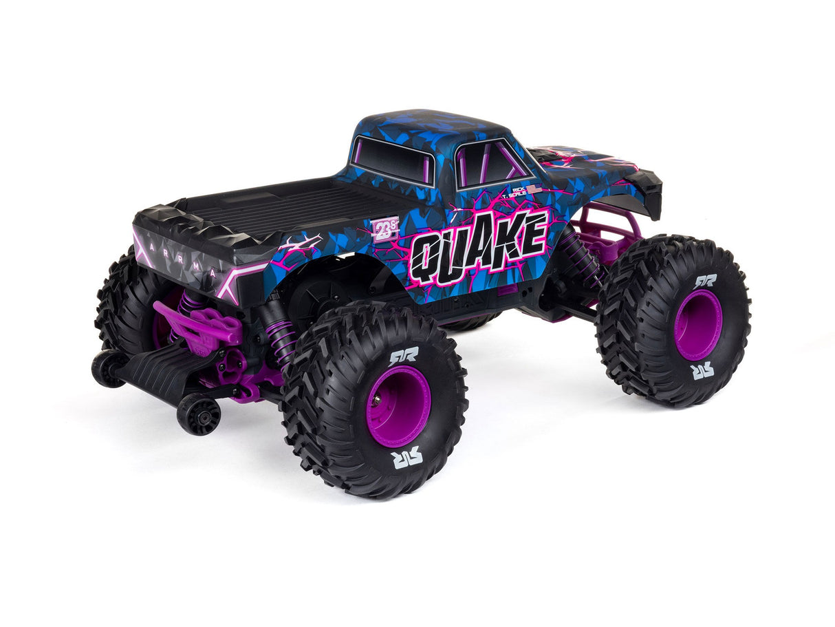 ARRMA  1/10 QUAKE 223S DSC 2WD RTR Brushless Monster Truck -Purple- For Pre Order - Expected Early October