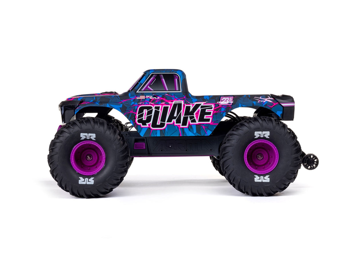 ARRMA  1/10 QUAKE 223S DSC 2WD RTR Brushless Monster Truck -Purple- For Pre Order - Expected Early October