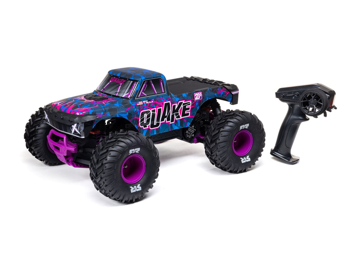 ARRMA  1/10 QUAKE 223S DSC 2WD RTR Brushless Monster Truck -Purple- For Pre Order - Expected Early October