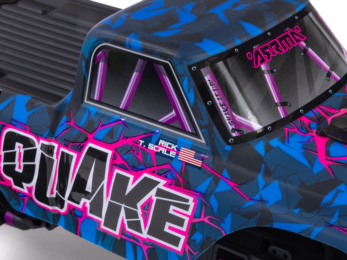 ARRMA  1/10 QUAKE 223S DSC 2WD RTR Brushless Monster Truck -Purple- For Pre Order - Expected Early October