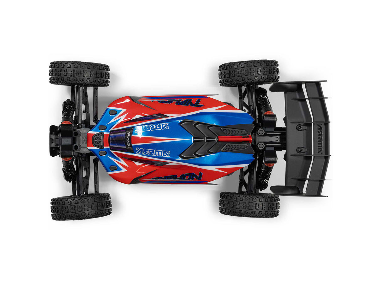 Arrma 1/8 TYPHON MEGA 665 4X4 RTR Buggy Red