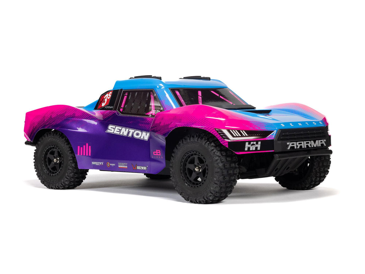 ARRMA 1/10 SENTON 223S BLX 4X4 SCT RTR with DSC Blue/Purple