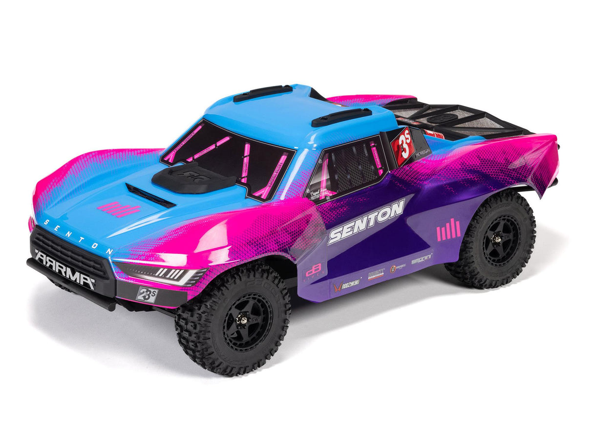 ARRMA 1/10 SENTON 223S BLX 4X4 SCT RTR with DSC Blue/Purple - FOR PRE ORDER - EXPECTED MiID DECEMBER