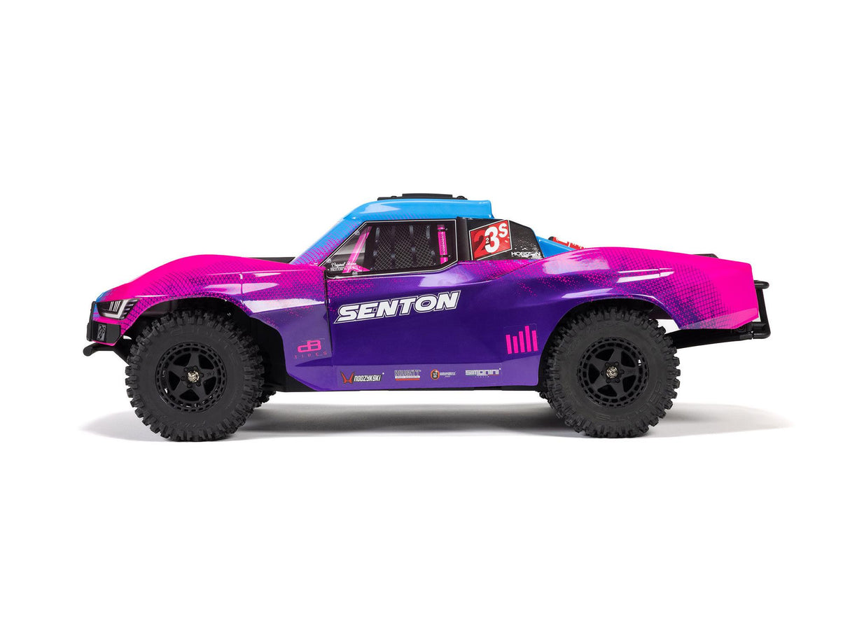 ARRMA 1/10 SENTON 223S BLX 4X4 SCT RTR with DSC Blue/Purple