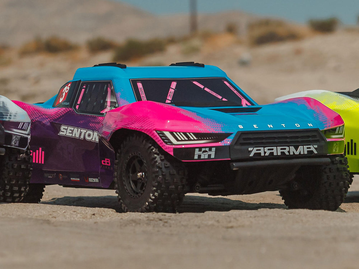 ARRMA 1/10 SENTON 223S BLX 4X4 SCT RTR with DSC Blue/Purple - FOR PRE ORDER - EXPECTED MiID DECEMBER