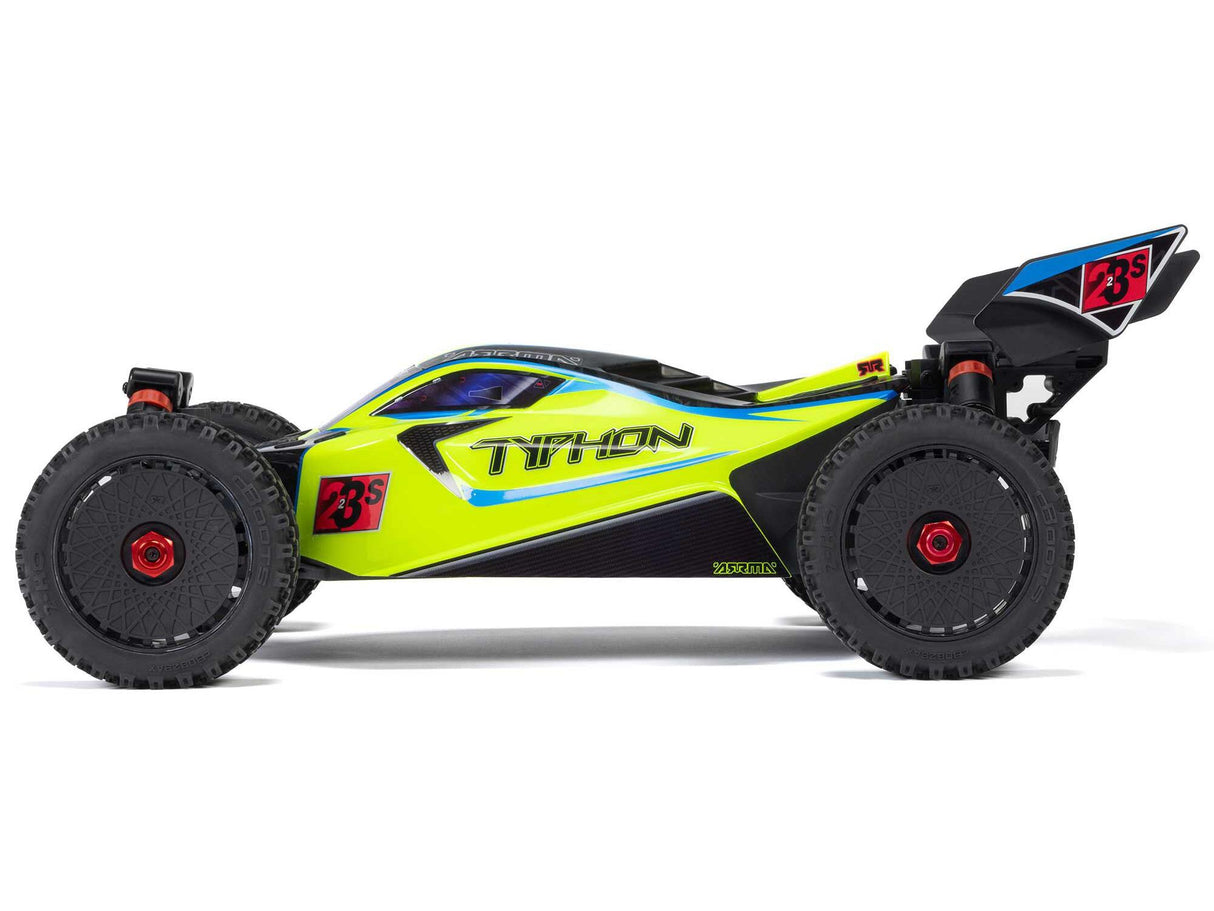 Arrma 1/8 TYPHON 223S BLX 4X4 Buggy RTR with DSC - Yellow - FOR PRE ORDER ONLY - EXPECTED MID DECEMBER