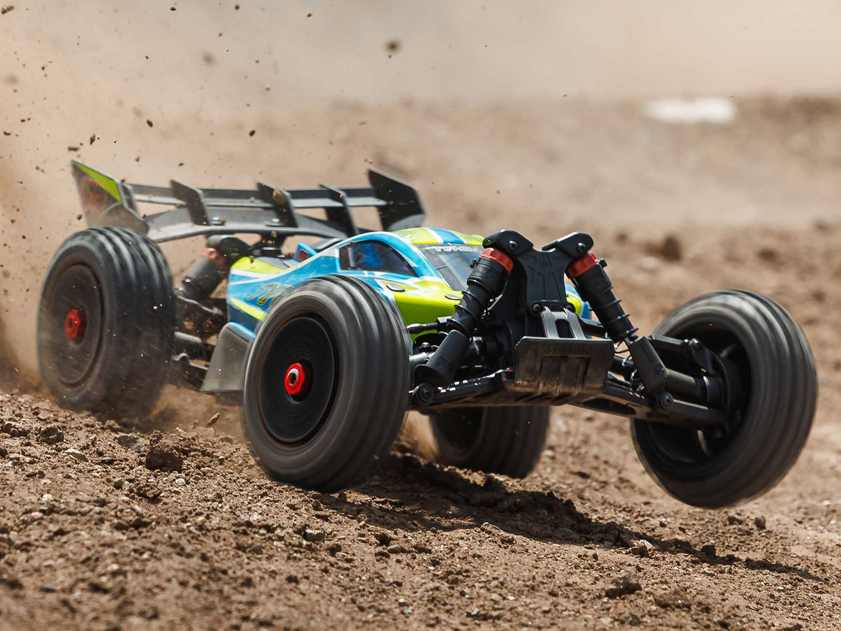 Arrma 1/8 TYPHON 223S BLX 4X4  Buggy RTR with DSC - Blue-Yellow